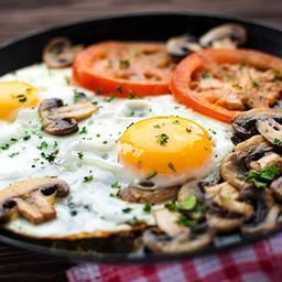 Kızarmış Domates Yanında Yumurtalı Mantar Kaç Kalori?